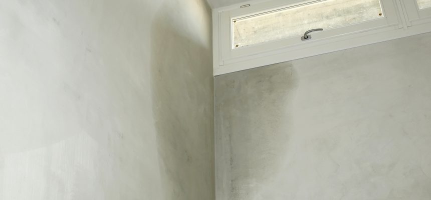 Damage caused by damp and moisture on a wall